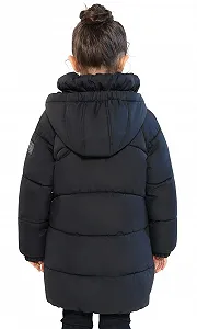 Пальто SOLOCOTE Для дівчаток Зимове Важке Середньої Довжини 80817 Чорний synthetic.ua - Фото 1