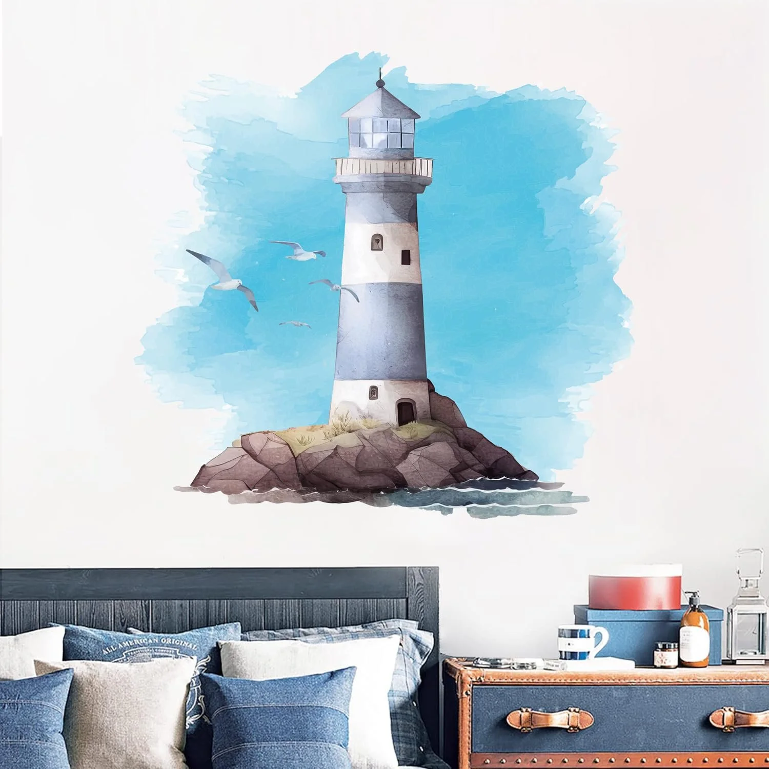 Наклейка на стену Маяк самоклеящаяся 48.4 x 45.3 см, фото №1