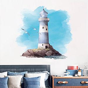 Наклейка на стіну Маяк самоклеюча 48.4 x 45.3 см - Фото 1
