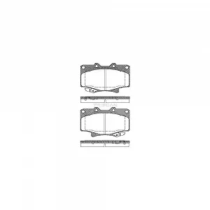 Комплект тормозных колодок TRISCAN 8110 13013 для TOYOTA LEXUS передняя ось - Фото 1