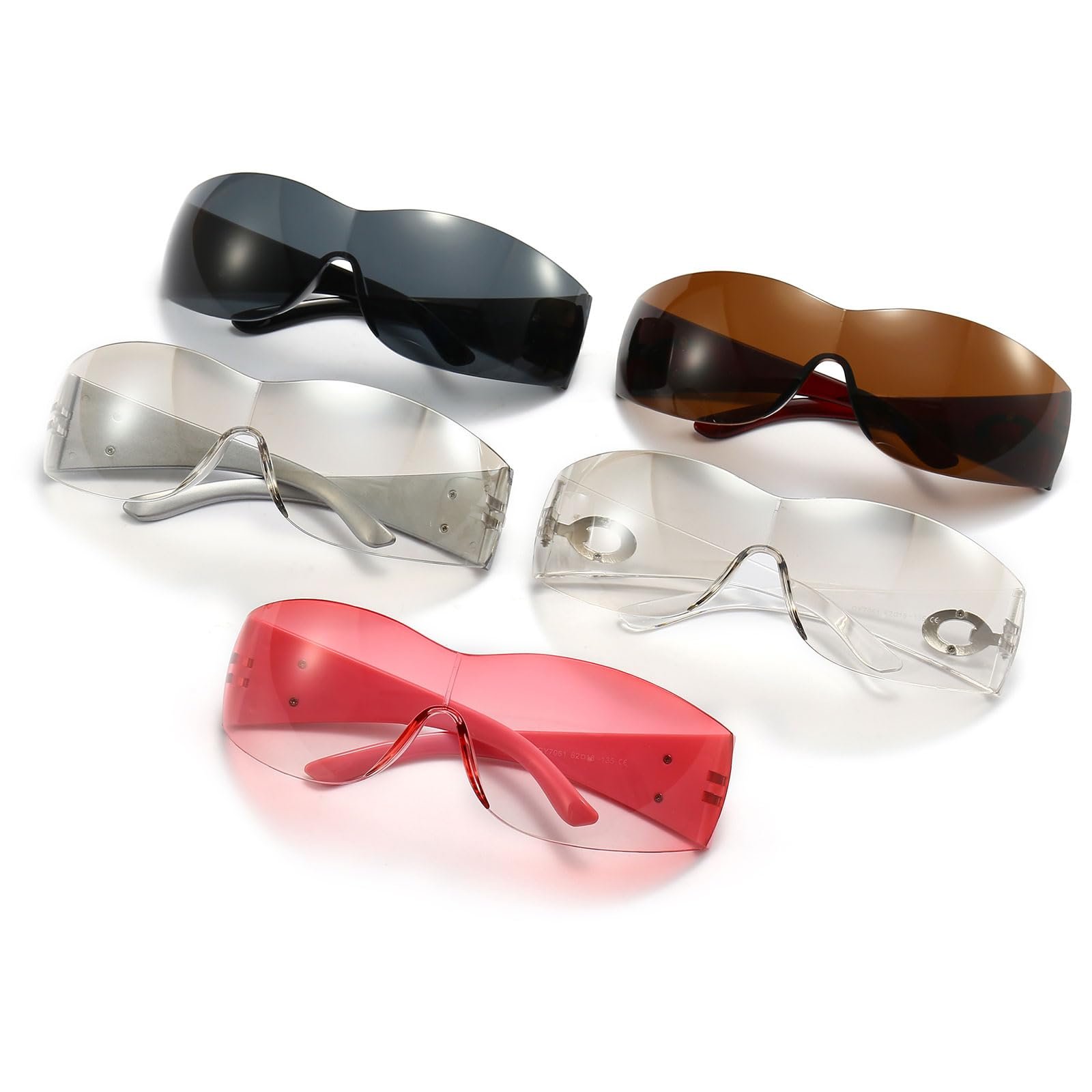 Вінтажні безрамкові сонцезахисні окуляри для жінок LJCZKA, фото №7