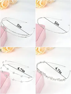 Обруч со стразами 4 шт Блестящий synthetic.ua - Фото 1