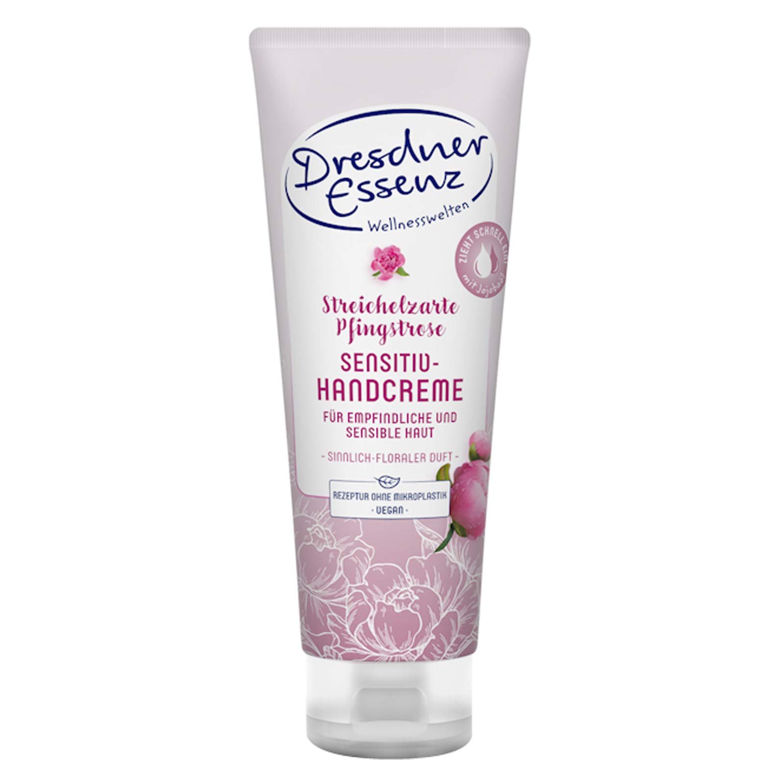 Крем для рук Dresdner Essenz М'який піон 2 x 75 мл, фото №2