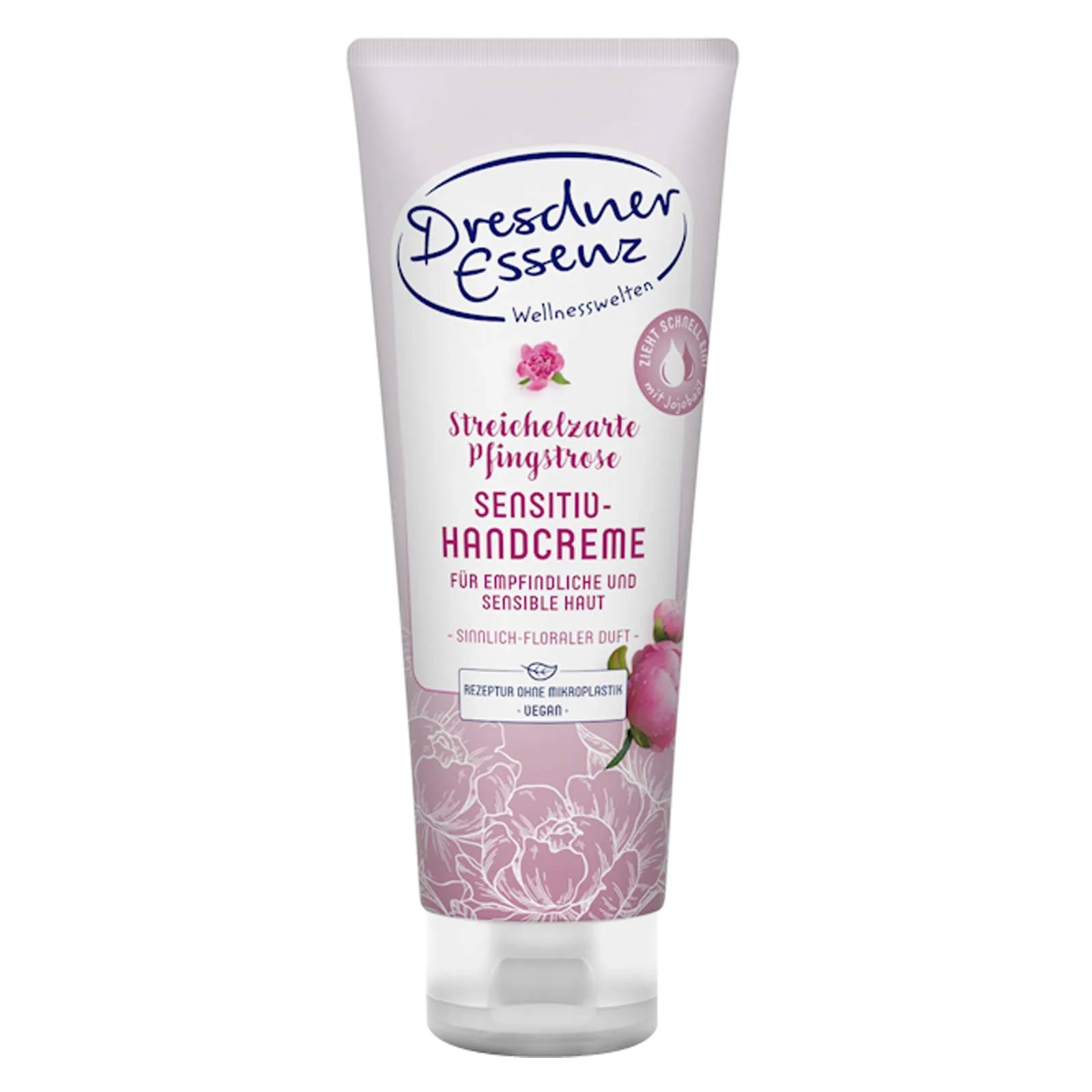 Крем для рук Dresdner Essenz Ніжний піон 4 x 75 мл, 4 шт, фото №2