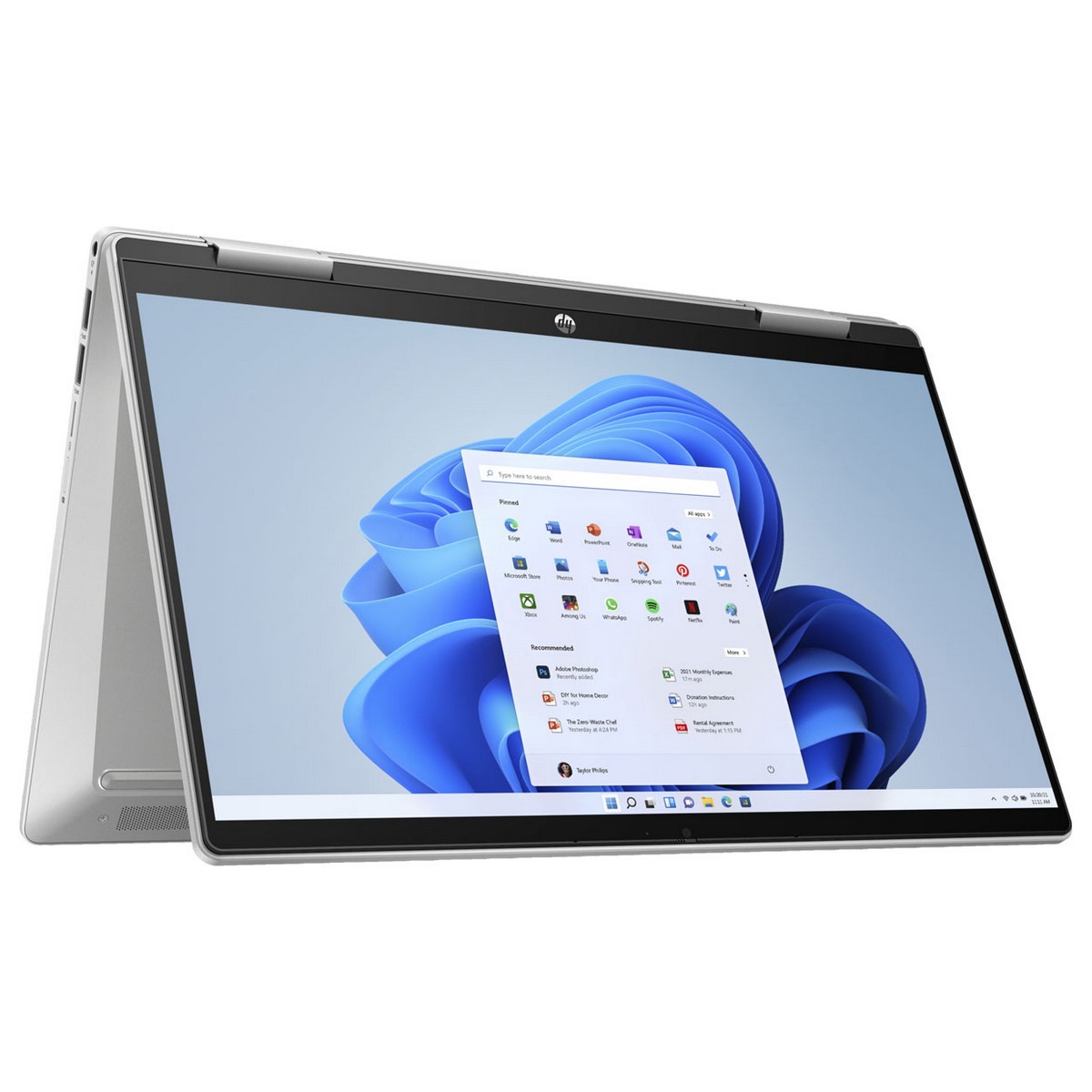 Ноутбук HP Pavilion x360 14-ek2015ua 14"FHD IPS Ts,300n/Core5-120U(4.6)/16Gb/SSD512Gb/Intl Gr/DOS/Сріблястий, фото №2
