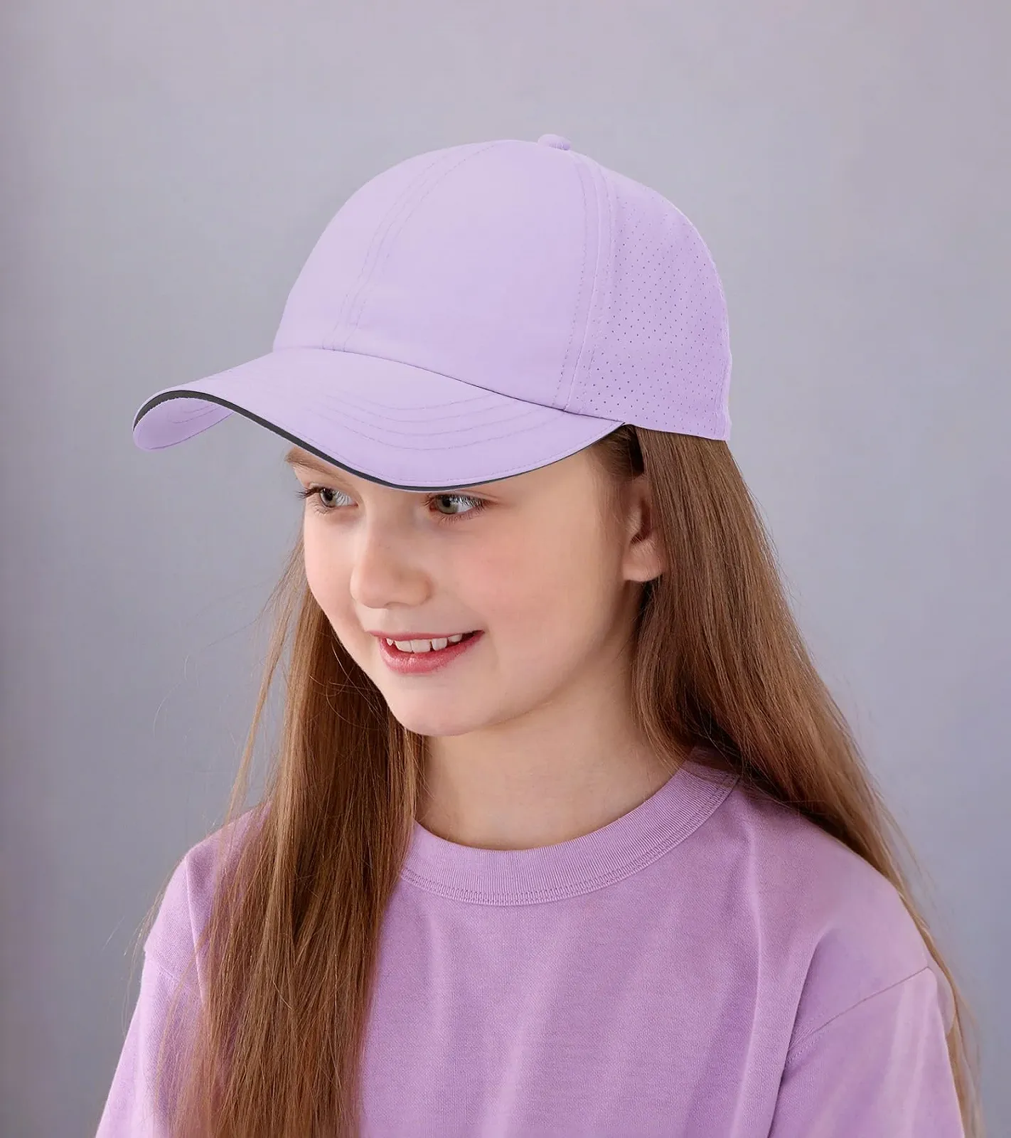 Бейсболка CHUANGLI Girls Criss Cross Ponytail Hat светоотражающая сетчатая для девочек, фото №4