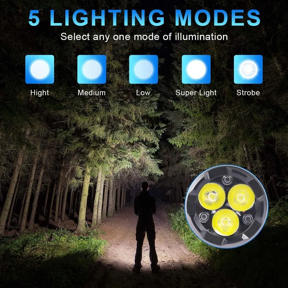 Міні Ліхтарик flintronic Трьохокий Монстр LED Маленький, 5 Режимів Освітлення, Водонепроникний, фото №3