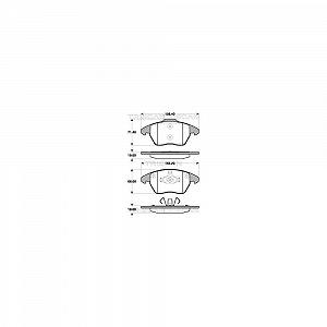 Комплект гальмівних колодок дискового гальма TRISCAN 8110 28038 для CITROËN PEUGEOT - Фото 1