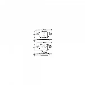 Комплект тормозных колодок дискового тормоза TRISCAN 8110 28038 для CITROËN PEUGEOT - Фото 1