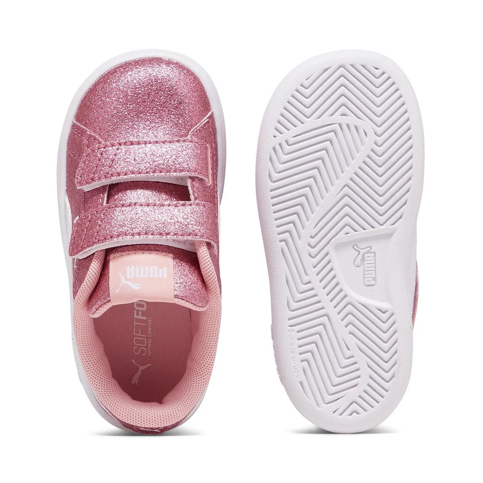 Ботинки PUMA Smash 3.0 Glitz Glam V Inf для девочек, фото №4