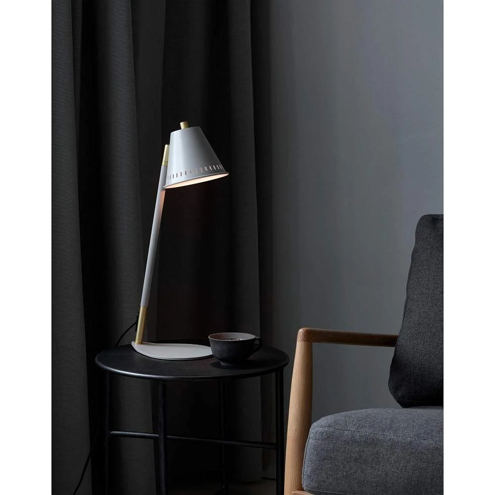 Настольная лампа Nordlux Pine матовая черная латунь, фото №5
