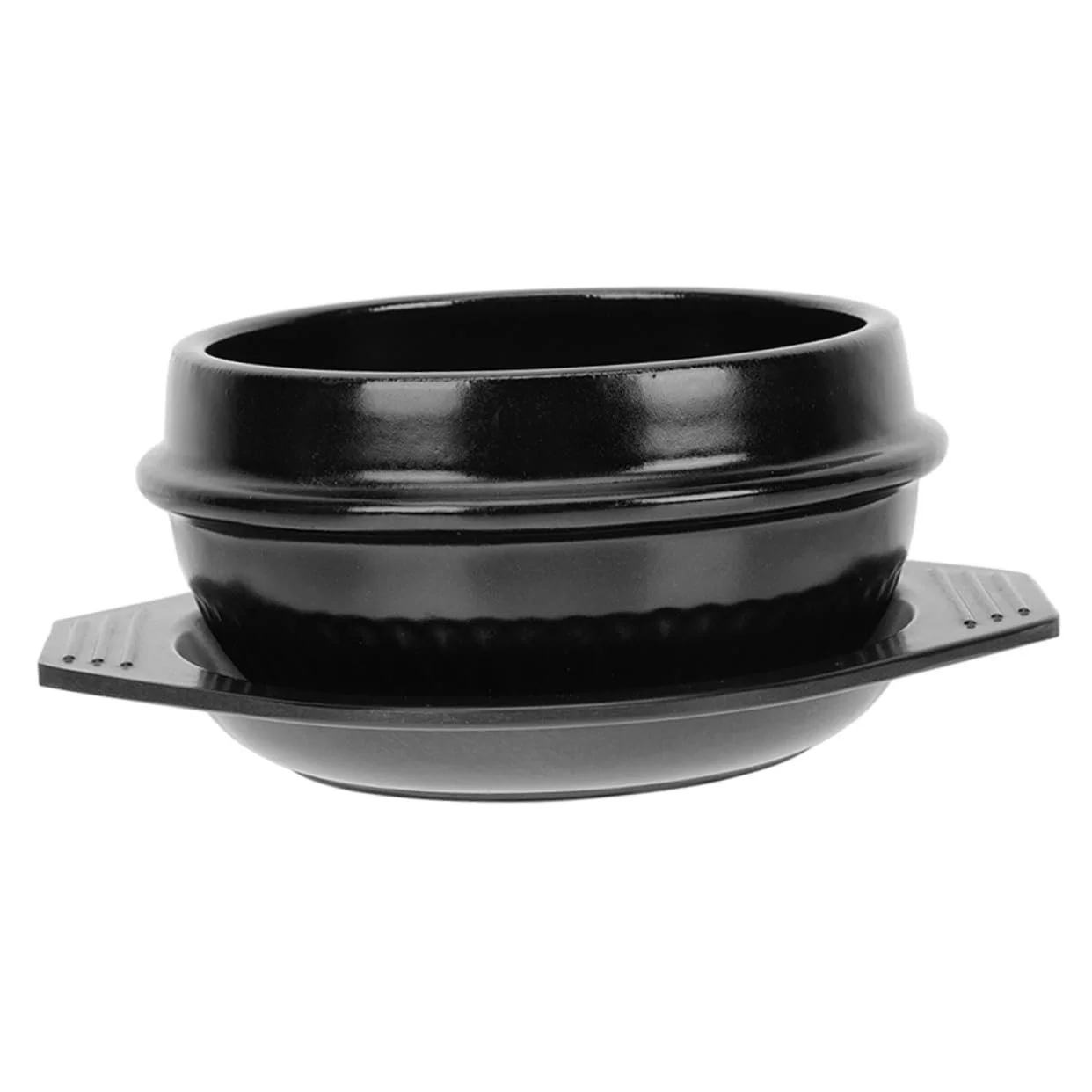 Керамічна каструля Sosoport для бібімбапа жаростійка з антипригарним покриттям та підставкою, фото №1