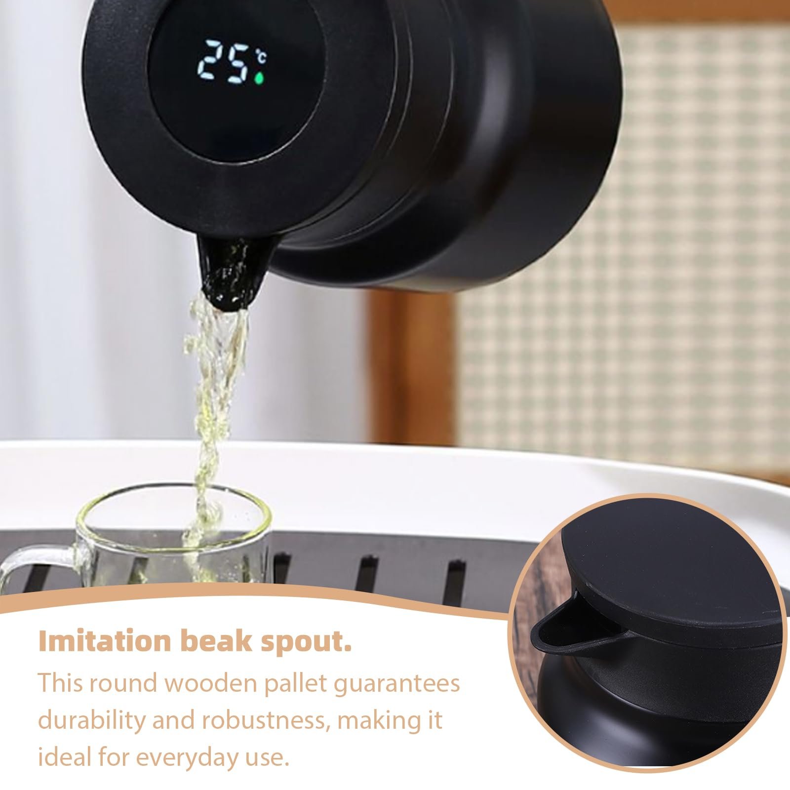 Термос-кавник 316 Stainless Steel 1.5 л з подвійними стінками, фото №3 Термос-кавник 316 Stainless Steel 1.5 л з подвійними стінками, фото №3