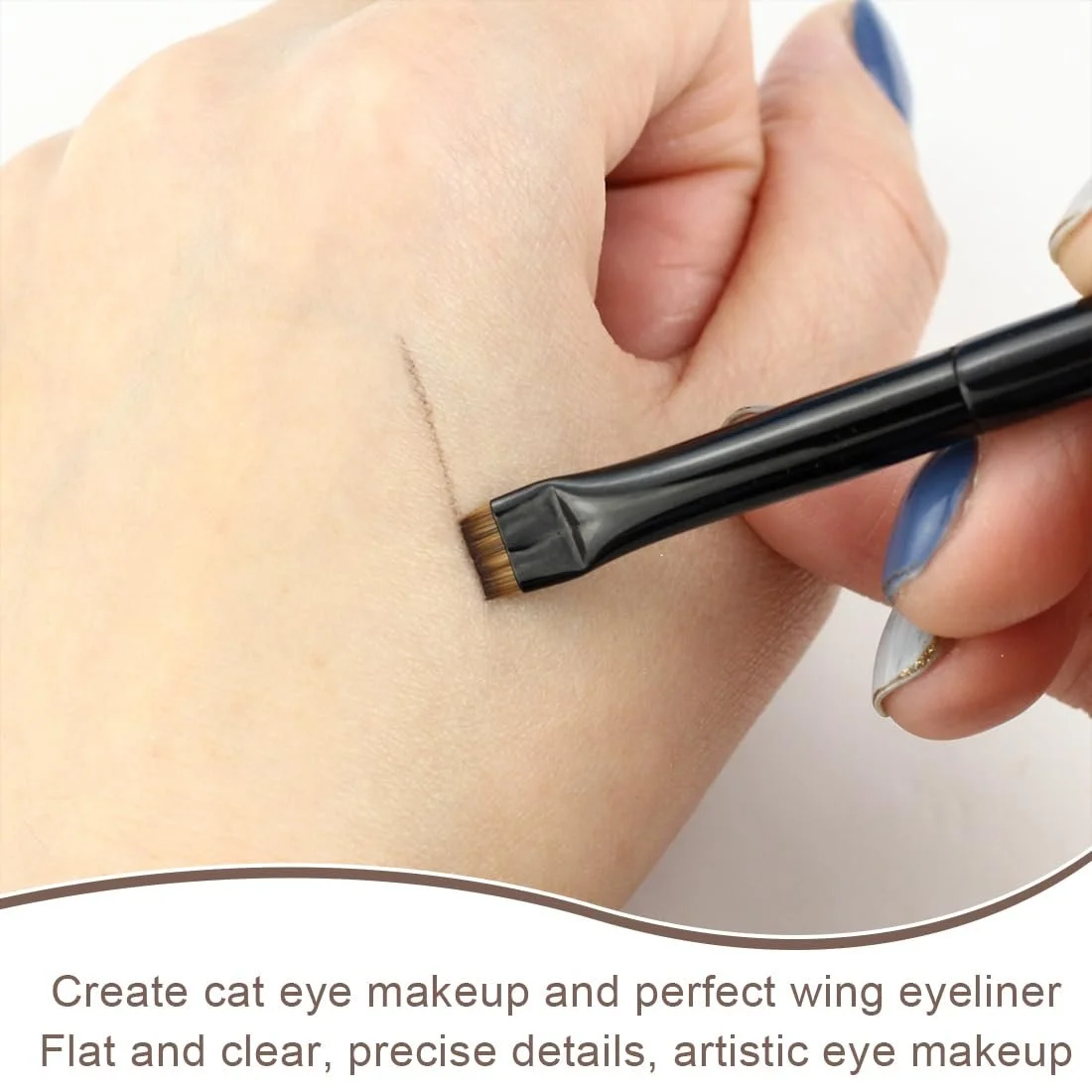 Кисти для подводки ZKHSEOU 4 Pack Профессиональные инструменты для макияжа глаз, фото №4