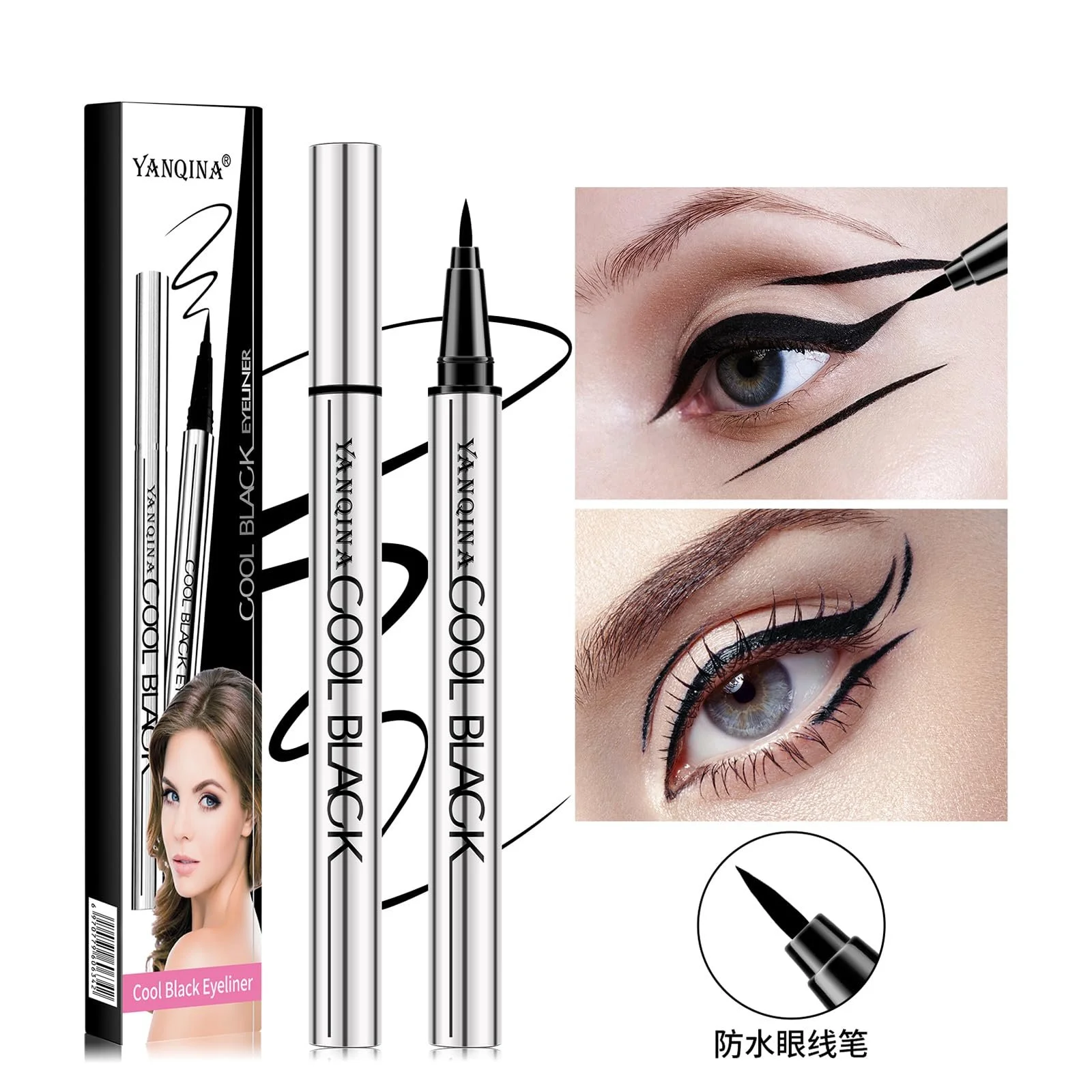 Набір Підводок для Очей, Рідка, Водостійка, Стійка Формула, Високопігментована, фото №6 Набір Підводок для Очей, Рідка, Водостійка, Стійка Формула, Високопігментована, фото №6