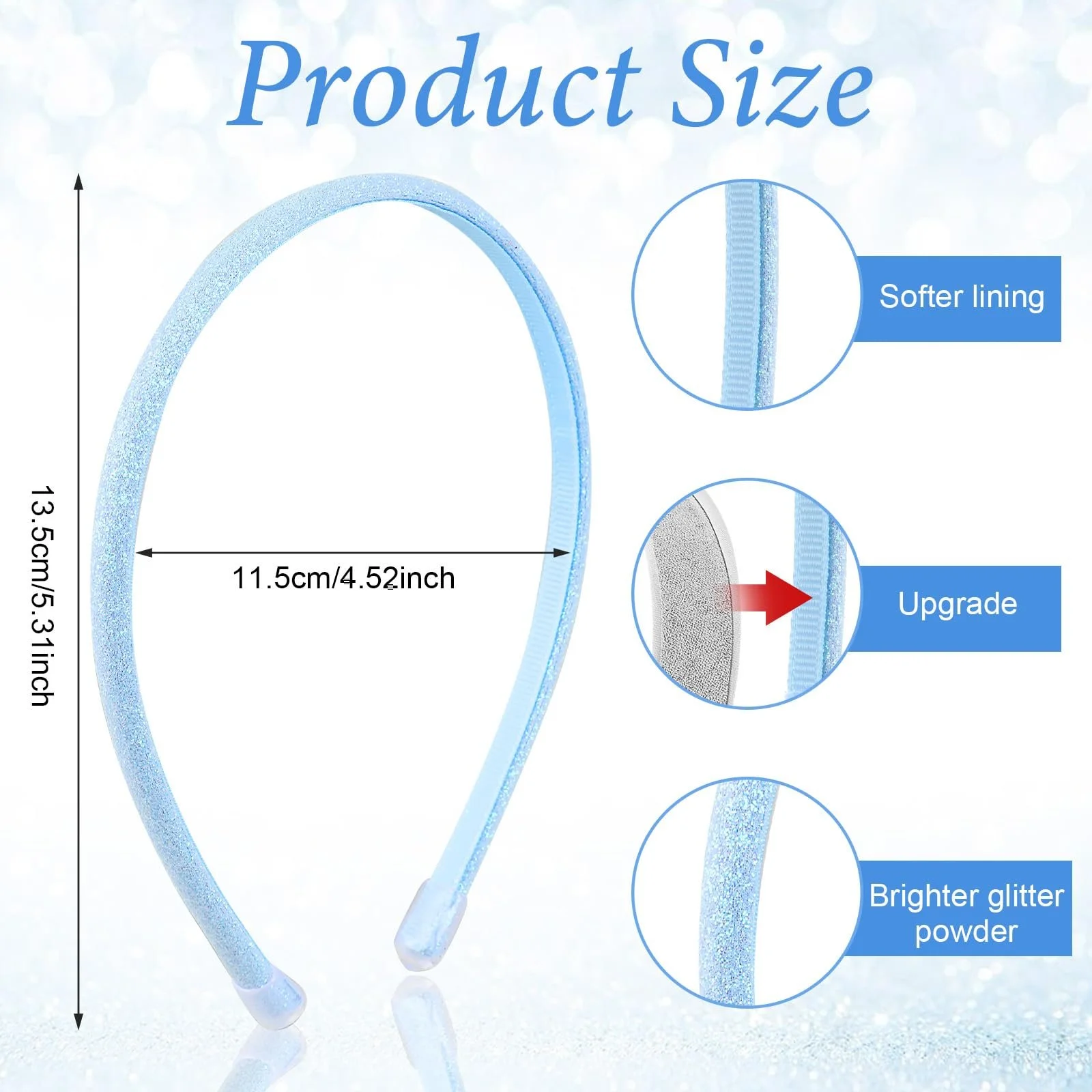 Набір обручів для волосся 6 шт, фото №2