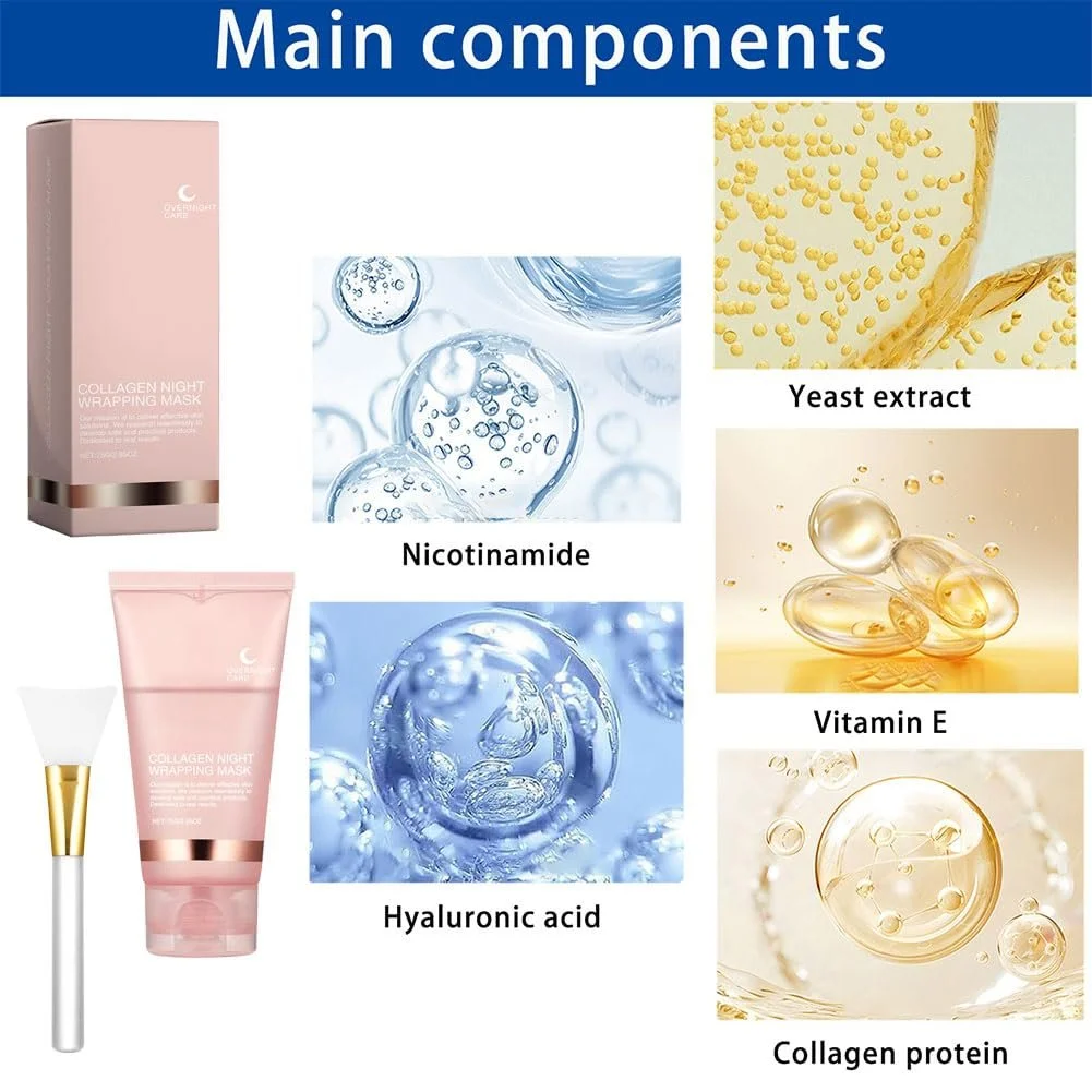 Маска Нічна з колагеном, 75 г, фото №2