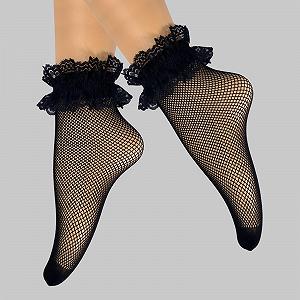 Сетчатые носки Женские носки Сетчатые носки Сексуальные кружевные сетчатые носки Тонкие модные женские носки с рюшами Кружевные чулки Кружевные носки Прозрачные костюмные носки Носки для отдыха Сетчатые носки Прозрачные synthetic.ua - Фото 1