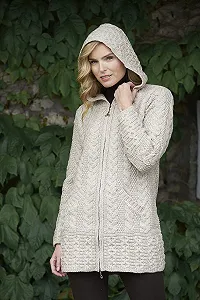 Пальто с капюшоном Aran Crafts Женское synthetic.ua - Фото 1