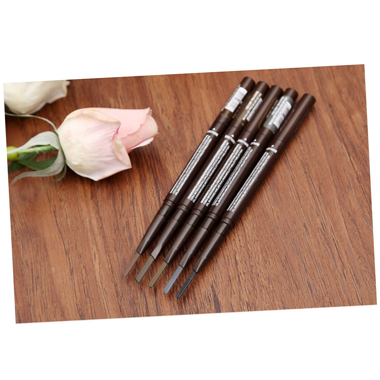 Олівець Minkissy Eyebrow Pencil 2-in-1 Ротаційний мікроблейдинг Олівець для брів Заповнювач Двозначний, фото №3