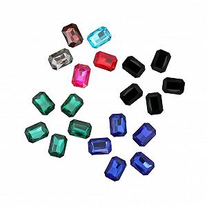 MERRYHAPY Octagonal Crystal Drill Bits 50 штрізнокольорові стрази - Фото 1