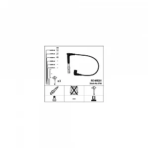 Комплект проводів запалювання NGK 0736 - Фото 1