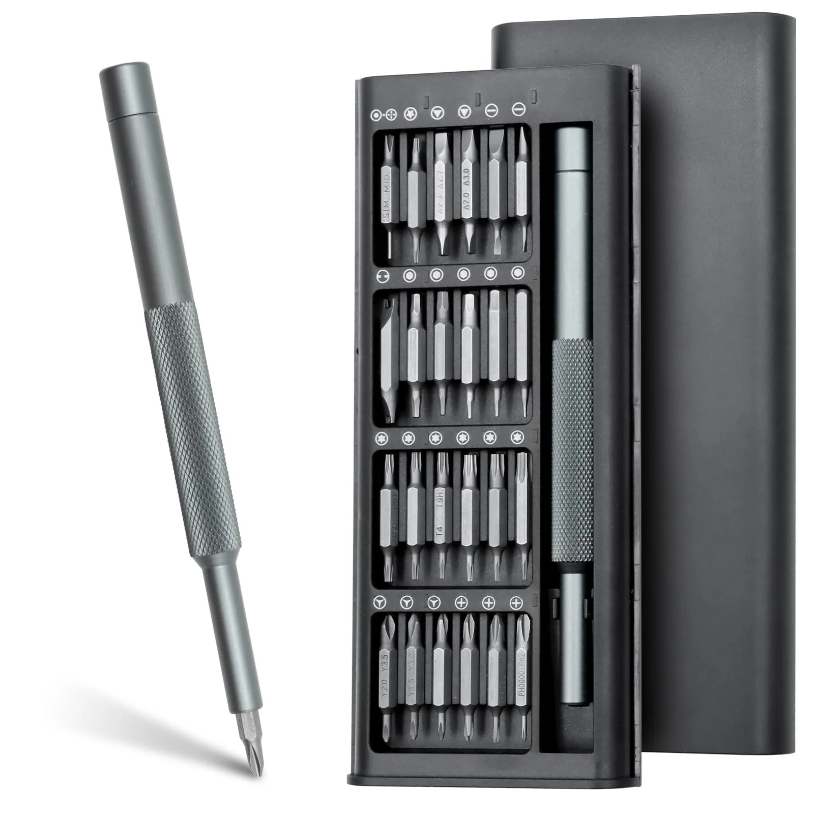 Набір міні-викруток VEGCOO 49-в-1 прецизійні сталь S2 (HRC65+) магнітні, фото №1