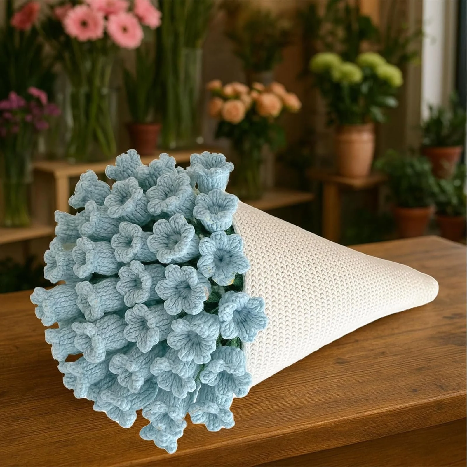 Одеяло Цветочное, Одеяло Букет, Цветочное Одеяло, Идея подарка на День матери, День рождения, Свадьба, Романтическое украшение для дома (40 x 40 см, DIY набор материалов), фото №6