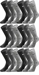 Носки PUMA Cush Crew Спортивные Теннис Унисекс 18 пар - Фото 1