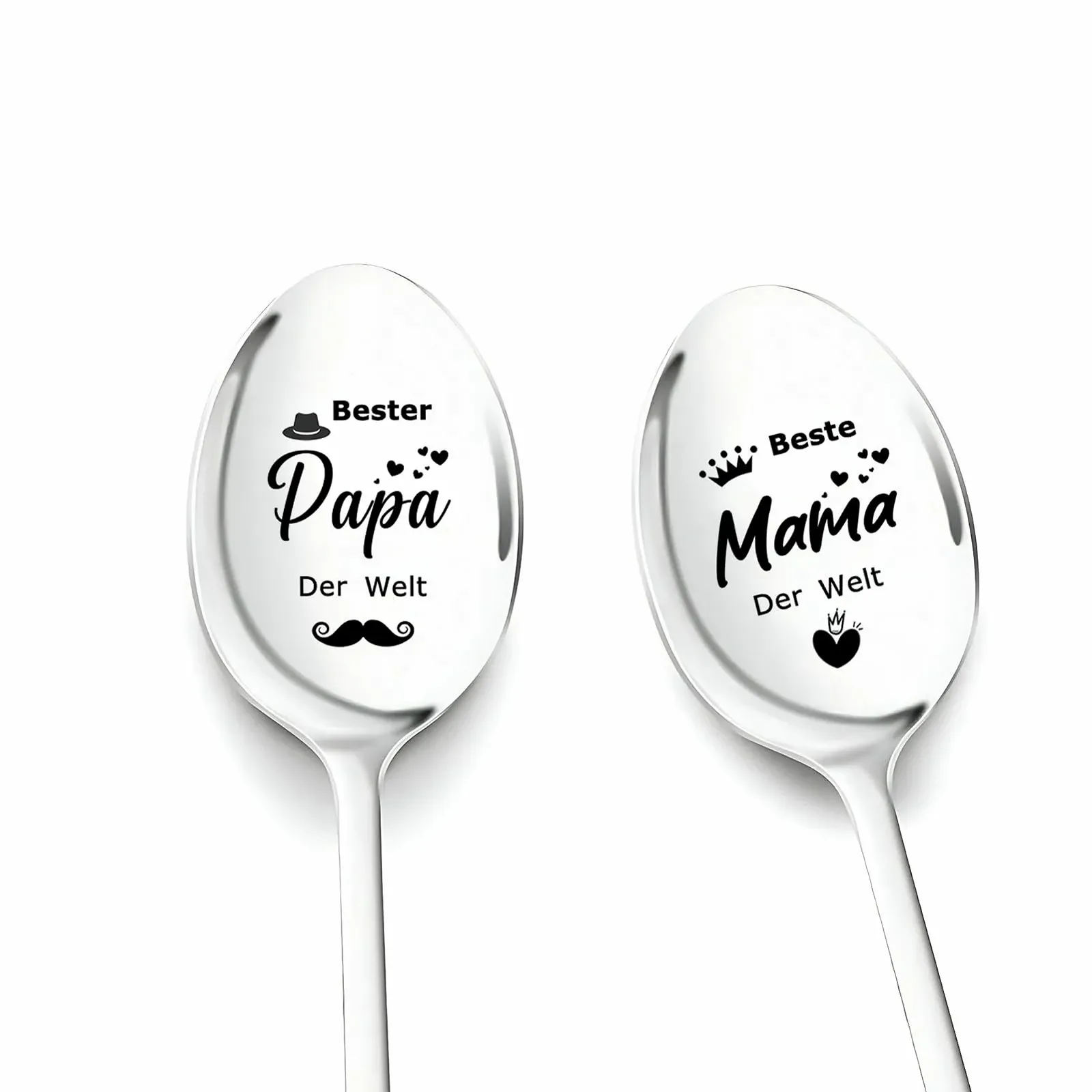 Ложка кавова, 2 шт. Найкраща Мама і Тато у Світі, фото №1