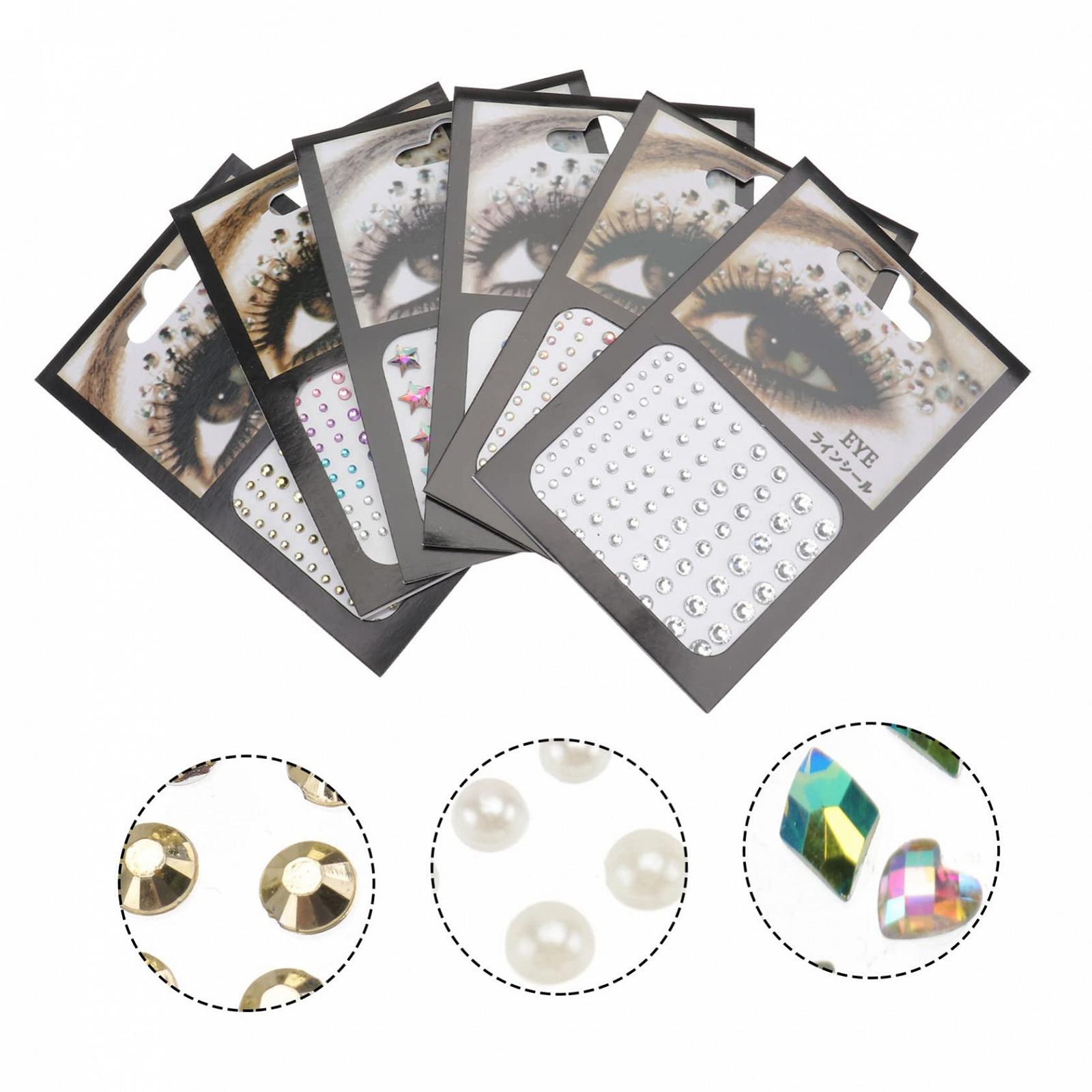 Наклейки Стрази для нігтів 12 аркушів, фото №4