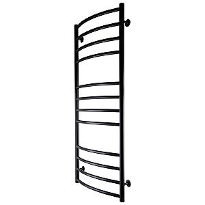 Рушникосушарка UNIO LDE W 1200-500-12 BLK Драбинка Дуга Еліт вода чорна synthetic.ua - Фото 1