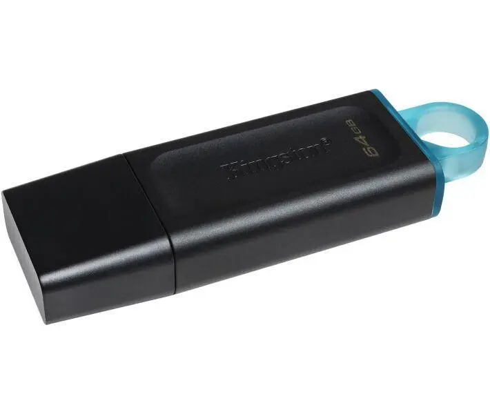 USB флеш-накопичувач Kingston 64GB DT Exodia 3.2 Black/Teal (DTX/64GB), фото №5