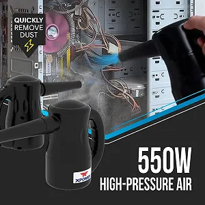 Електричний очищувач повітря XPOWER A-2 90 CFM 2 швидкості з насадками Black synthetic.ua - Фото 1