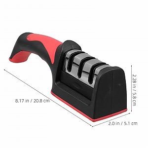 Точилка для ножів esmen 3-ступенева ручна компактна synthetic.ua - Фото 1