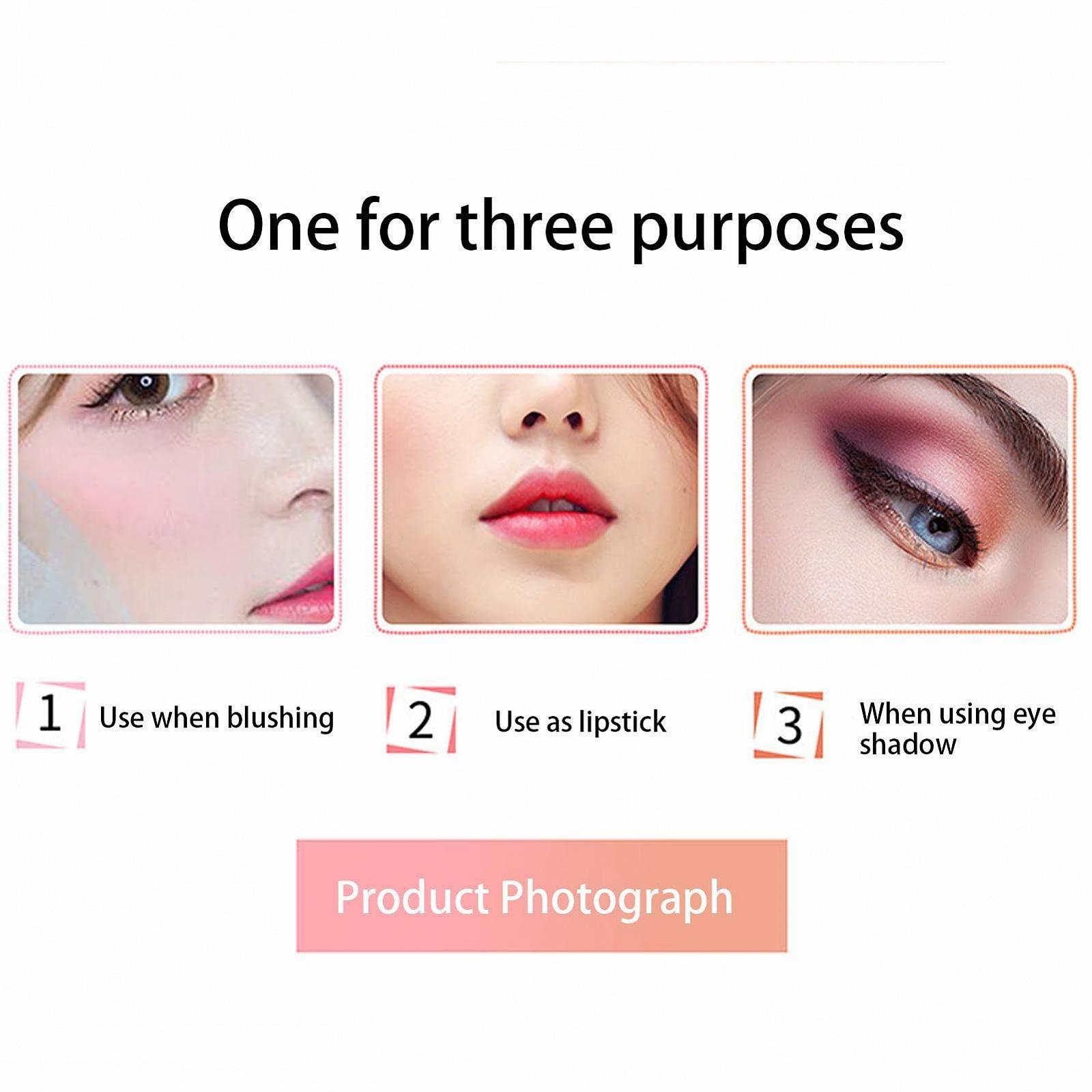 Рум'яна Тональний стік tacery Milk Blush Stick Double Head Blusher 2 in 1 Кремовий рум'яний Водостійкий, фото №4