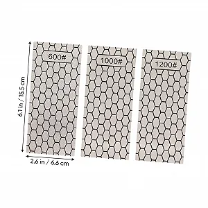 Набір точильних каменів Cabilock алмазних 600/1000/1200 грит 3 шт з нековзною основою synthetic.ua - Фото 1