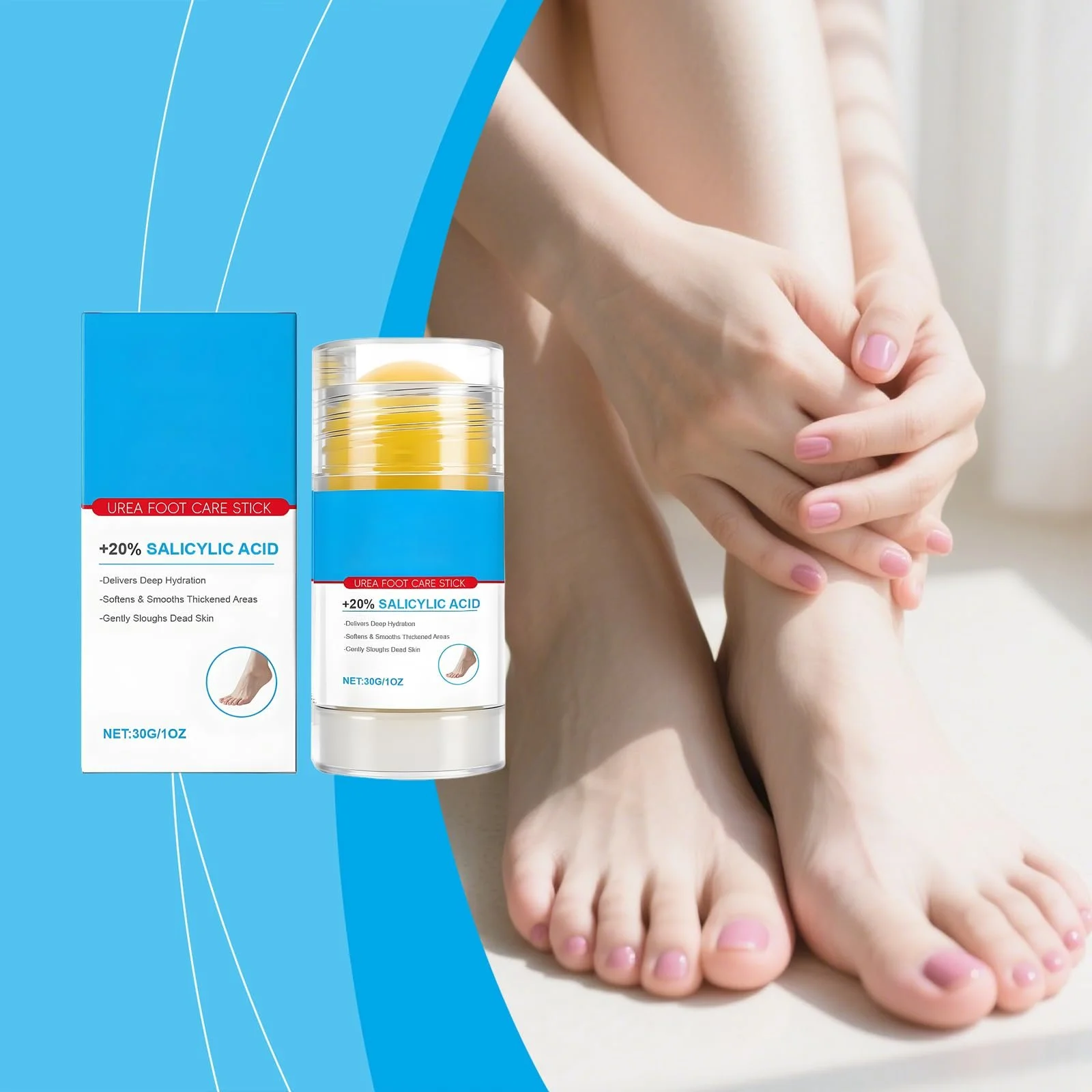 Крем для ног Urea Cream 60% увлажняющий в стике 30 г x 2 шт., фото №2