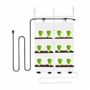 Підвісний вертикальний вазон Madelynn 67 x 18,6 x 93 см З дренажним шлангом та 8 горщиками - Фото 1