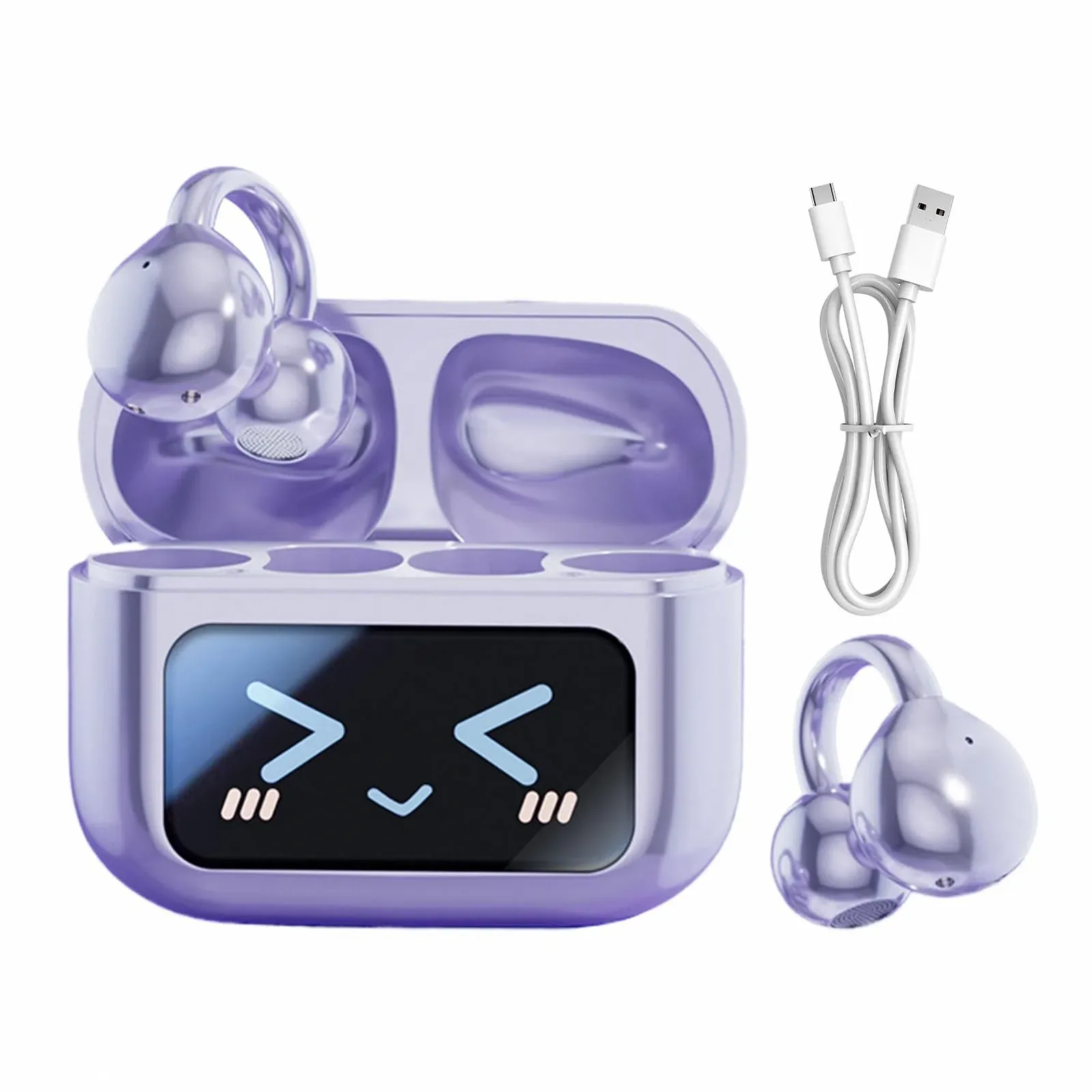 Беспроводные наушники с экраном, интеллектуальная беспроводная, водонепроницаемые, фото №1