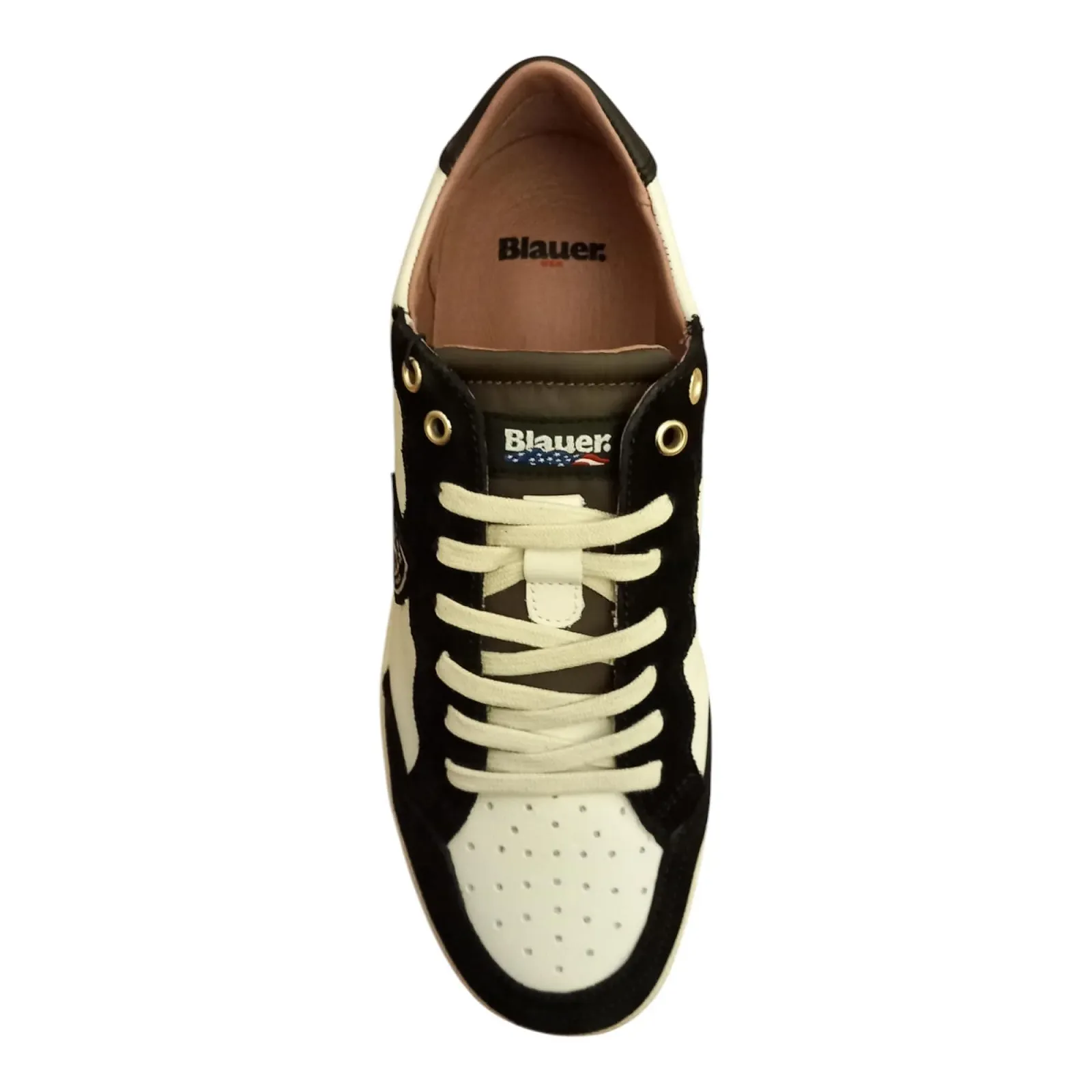 Кросівки Blauer Murray Шкіра темно-синій/коричневий, фото №4