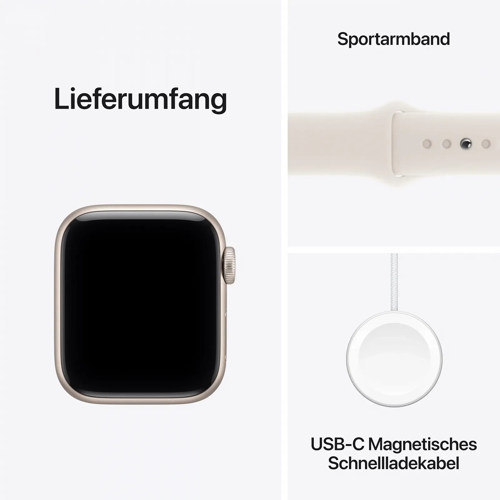 Смарт-часы Apple Watch SE 3 GPS 40 мм Алюминиевый корпус Полярная звезда, Полярная звезда (S/M), фото №6