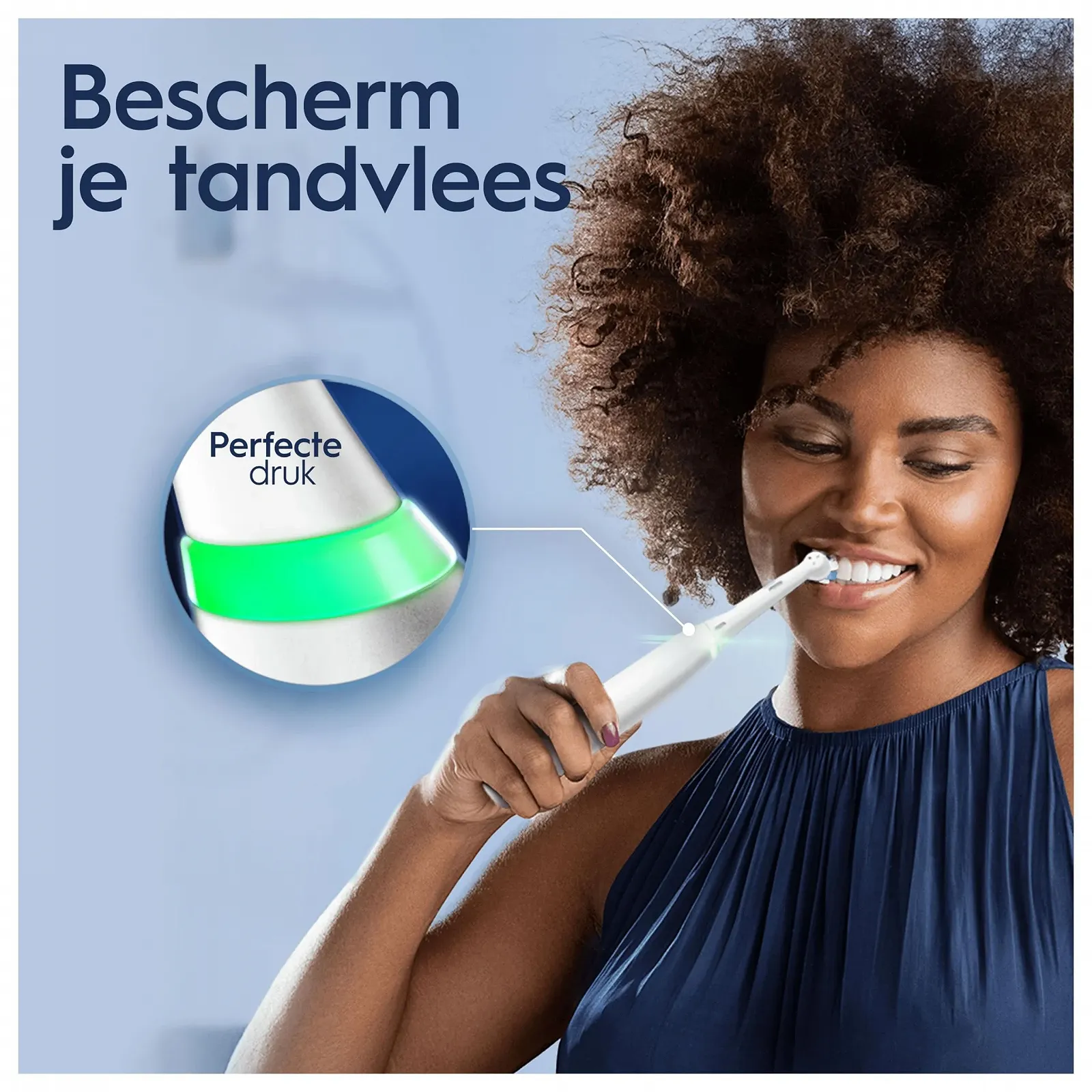 Электрическая зубная щетка Oral-B iO 4N Bluetooth, 1 насадка, 1 дорожный футляр Белая, фото №5