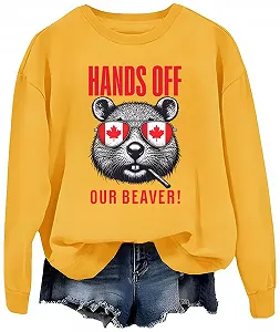 Свитшот Hands Off Kanada, Свитшот Hands Off Our Beaver, Футболка Canada Is Not For Sale - Фото 1
