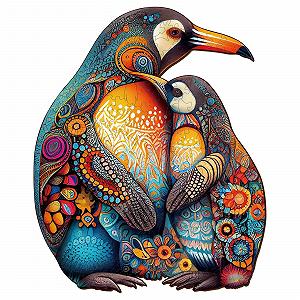 Дерев'яний пазл Penguin 300 деталей 40 x 32,5 см - Фото 1