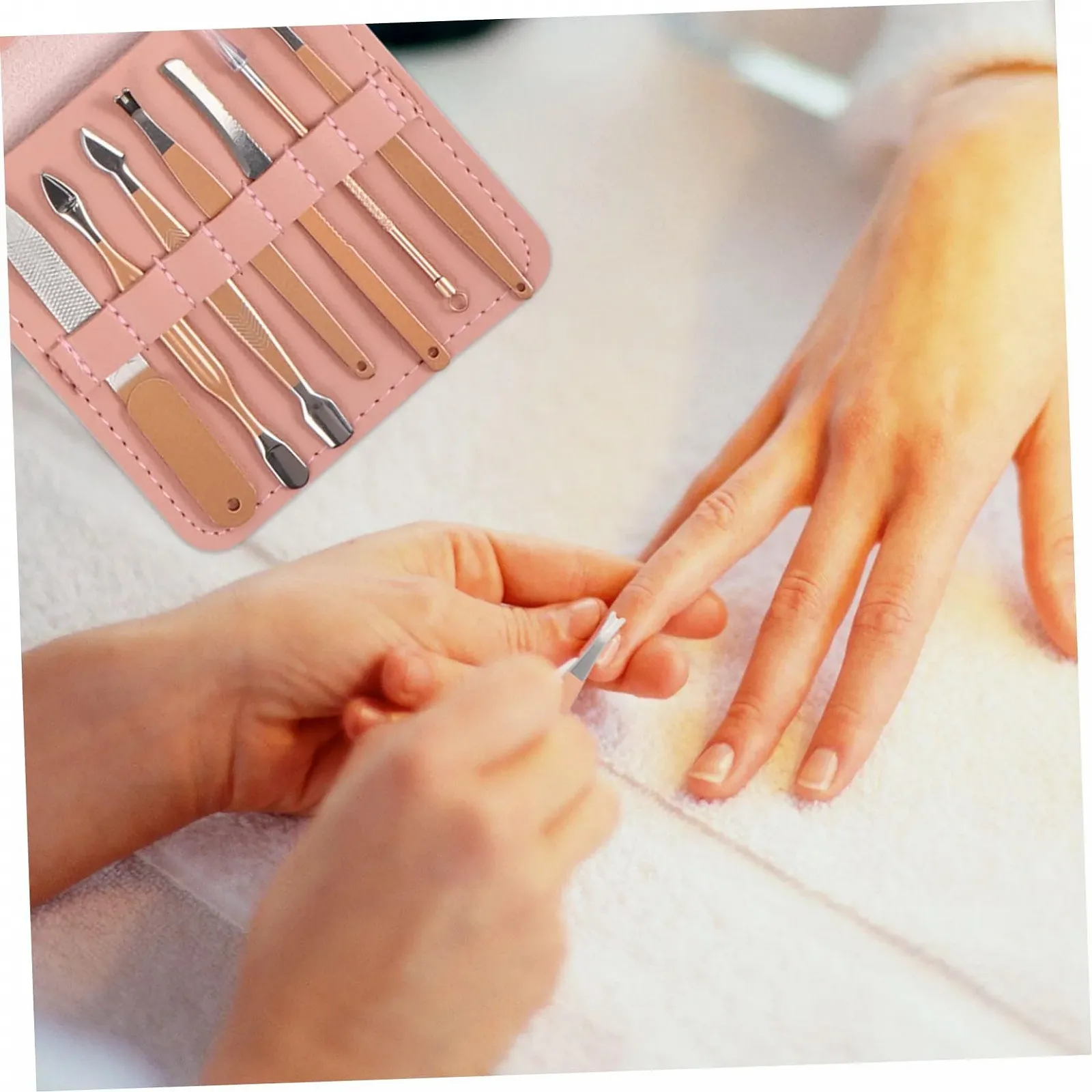 Маникюрный набор PACKOVE с кусачками, ножницами и триммером в кожаном чехле, фото №2 Маникюрный набор PACKOVE с кусачками, ножницами и триммером в кожаном чехле, фото №2