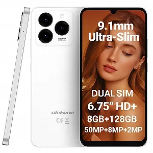 Смартфон Ulefone Note 20 Pro 8GB/128GB 6.75" 50MP+8MP+2MP 6000mAh Белый - Фото 1