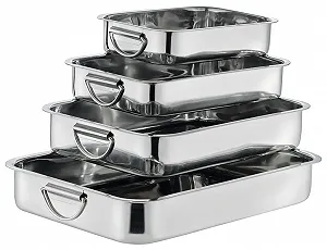 Форма для випікання GSW Stahlwaren GmbH 25 x 19 x 5,9 см 2,4 л нержавіюча сталь срібляста - Фото 1