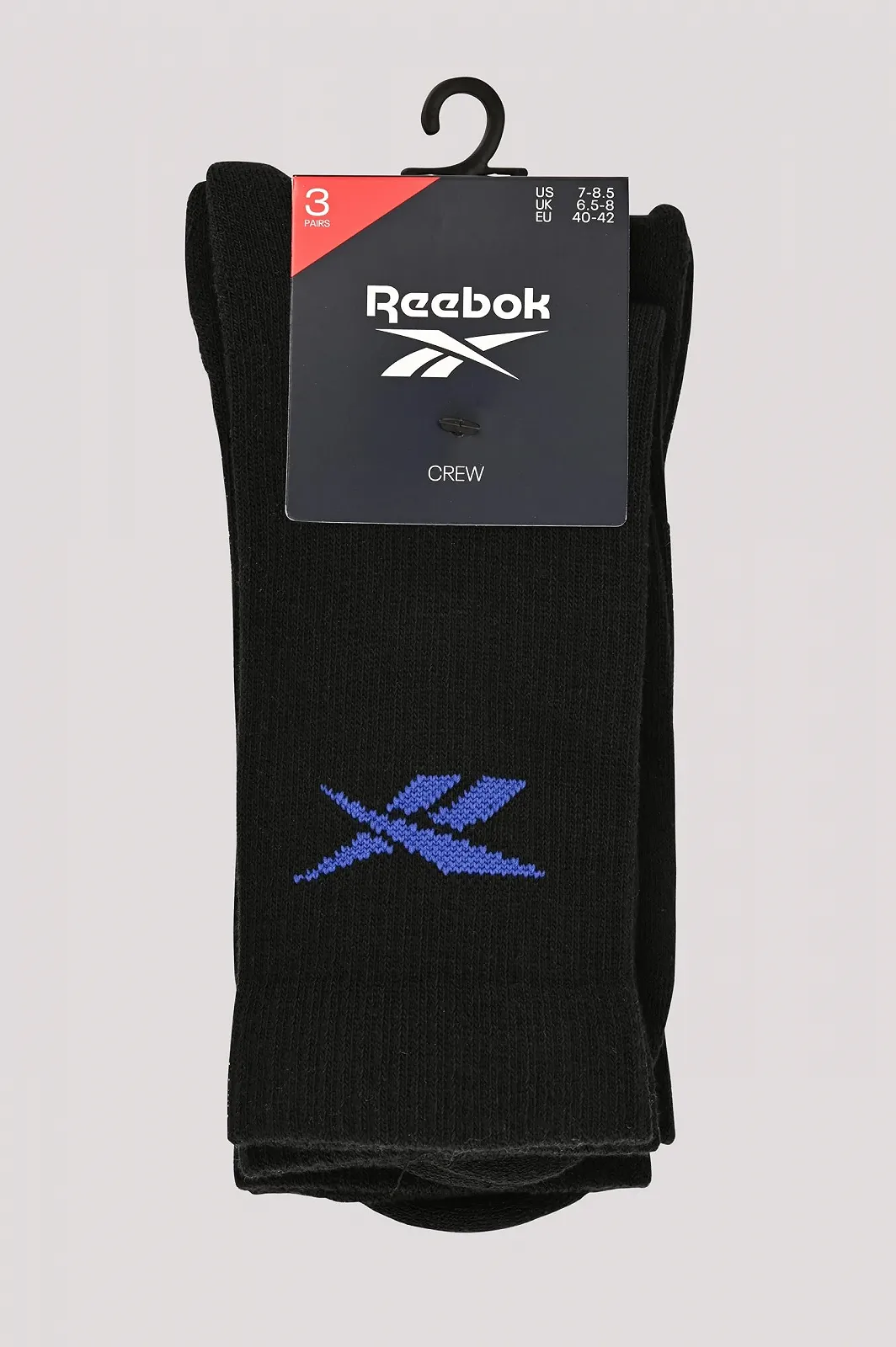 Носки Унисекс Reebok R0365-11, Голубые, 40-42 (3 пары в упаковке), фото №5