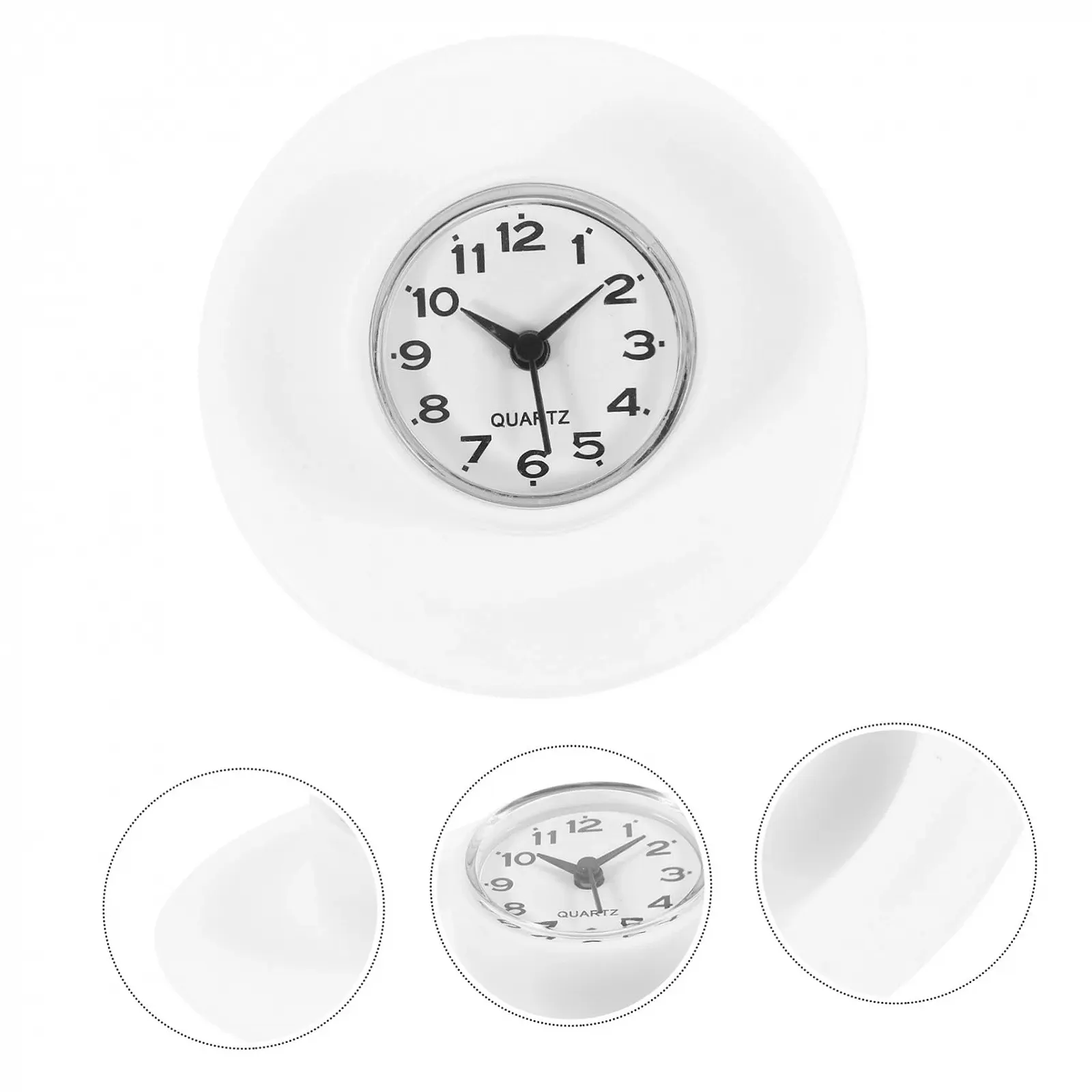 Годинник PartyKindom настінний/настільний для ванної кімнати з присоскою, фото №5 Годинник PartyKindom настінний/настільний для ванної кімнати з присоскою, фото №5